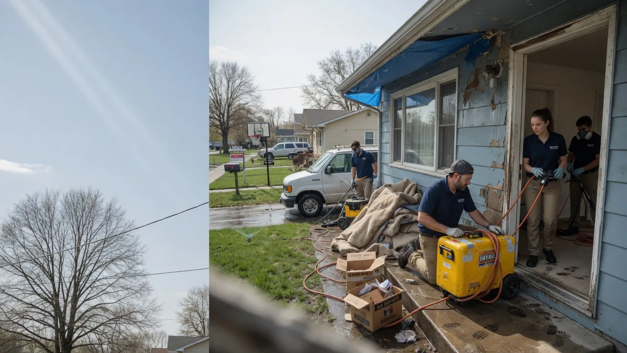 Basement Flood Cleanup in Oquawka, IL near me